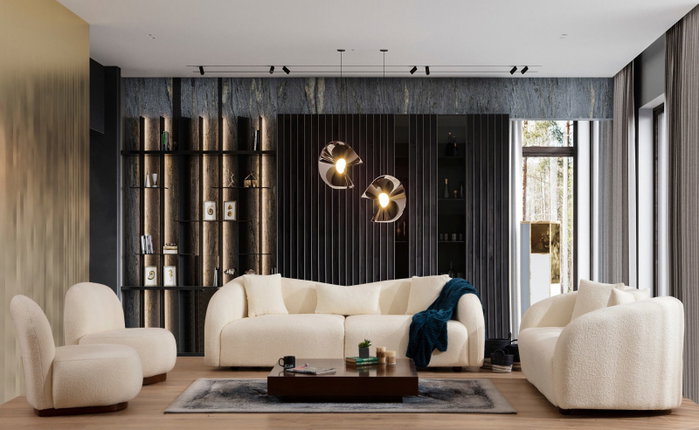 Atelier Del Sofa Venedik Sofá de 3 plazas Crema Atelier Del Sofa Venedik Sofá de 3 plazas Crema